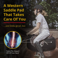 Thumbnail for High Western Shock-Absorption Saddle Pad