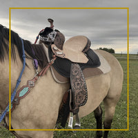 Thumbnail for Kavallerie Memory Foam Half Saddle Pad Collection - 3D Air Ride/Coolmax Quilted/Gel Options, Shock Absorbing Breathable Non-Slip, for Dressage Jumping Training Daily Long-Distance Riding