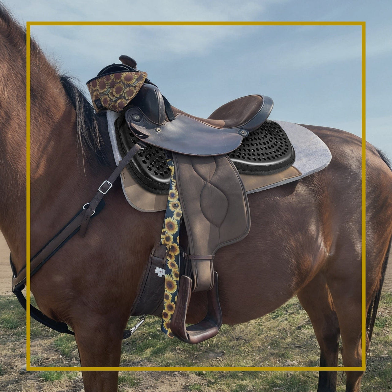 Kavallerie Memory Foam Half Saddle Pad Collection - 3D Air Ride/Coolmax Quilted/Gel Options, Shock Absorbing Breathable Non-Slip, for Dressage Jumping Training Daily Long-Distance Riding