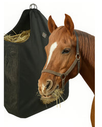 Thumbnail for Kavallerie Horse Hay Bag, Oversized 19x12x20” Hay Bag with Mesh Sides, Easy-Fill Snap Closure & Round Feed Hole, Ideal for Stables, Trail Rides & Transport