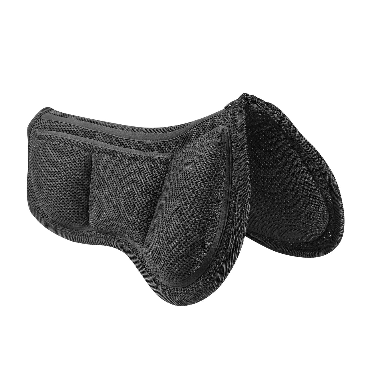 Kavallerie Memory Foam Half Saddle Pad Collection - 3D Air Ride/Coolmax Quilted/Gel Options, Shock Absorbing Breathable Non-Slip, for Dressage Jumping Training Daily Long-Distance Riding