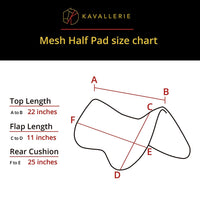 Thumbnail for 3D Air-Mesh Half Pad - Kavallerie