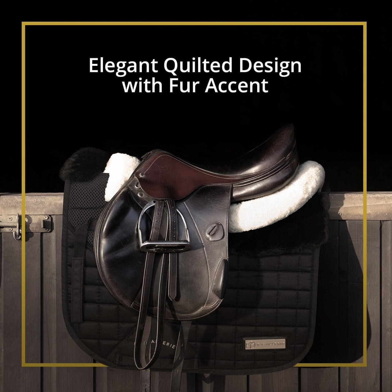 Full 3D Mesh with Fur Saddle Pad - Kavallerie