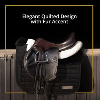 Thumbnail for Full 3D Mesh with Fur Saddle Pad - Kavallerie