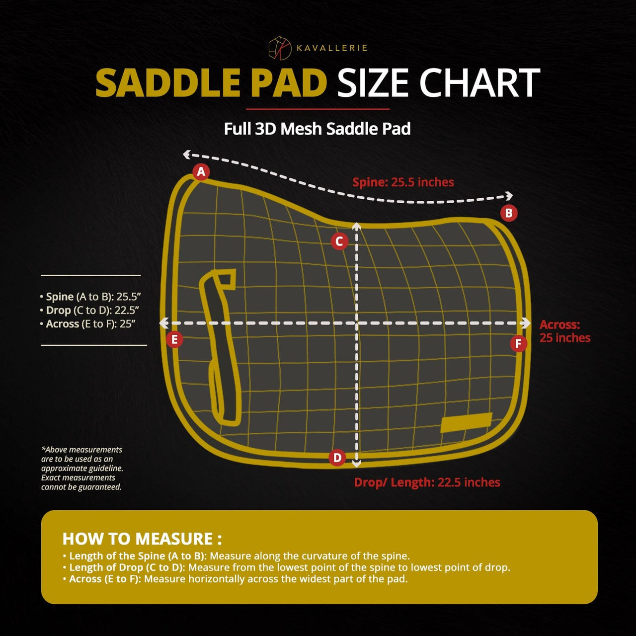 Full 3D Mesh Saddle Pad - Kavallerie