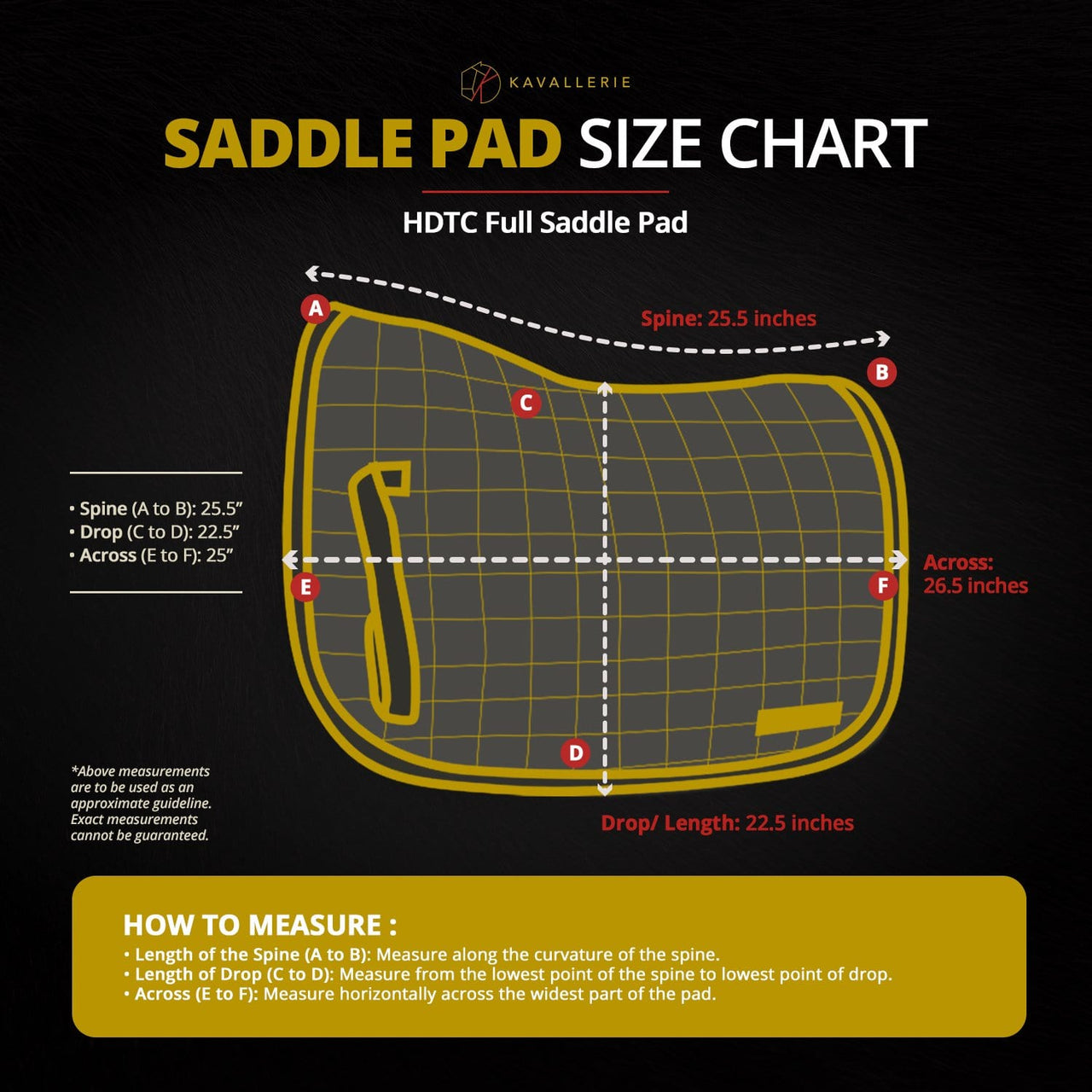 HDTC Full Saddle Pad - Kavallerie